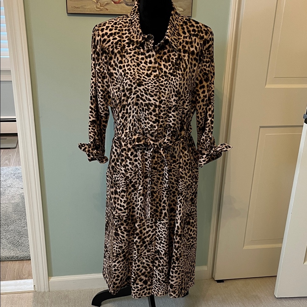 Calvin Klein Leopard Print Women's Dress